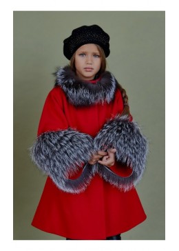 Mililook пальто с чернобуркой для девочки Миранда Под заказ